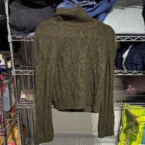 Anne Klein Forest Green Turtleneck Sweater